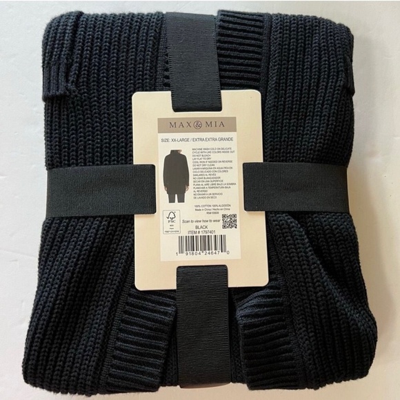 Ladies NWT Max and Mia open front cardigan, Black size Small and x large - Picture 5 of 5